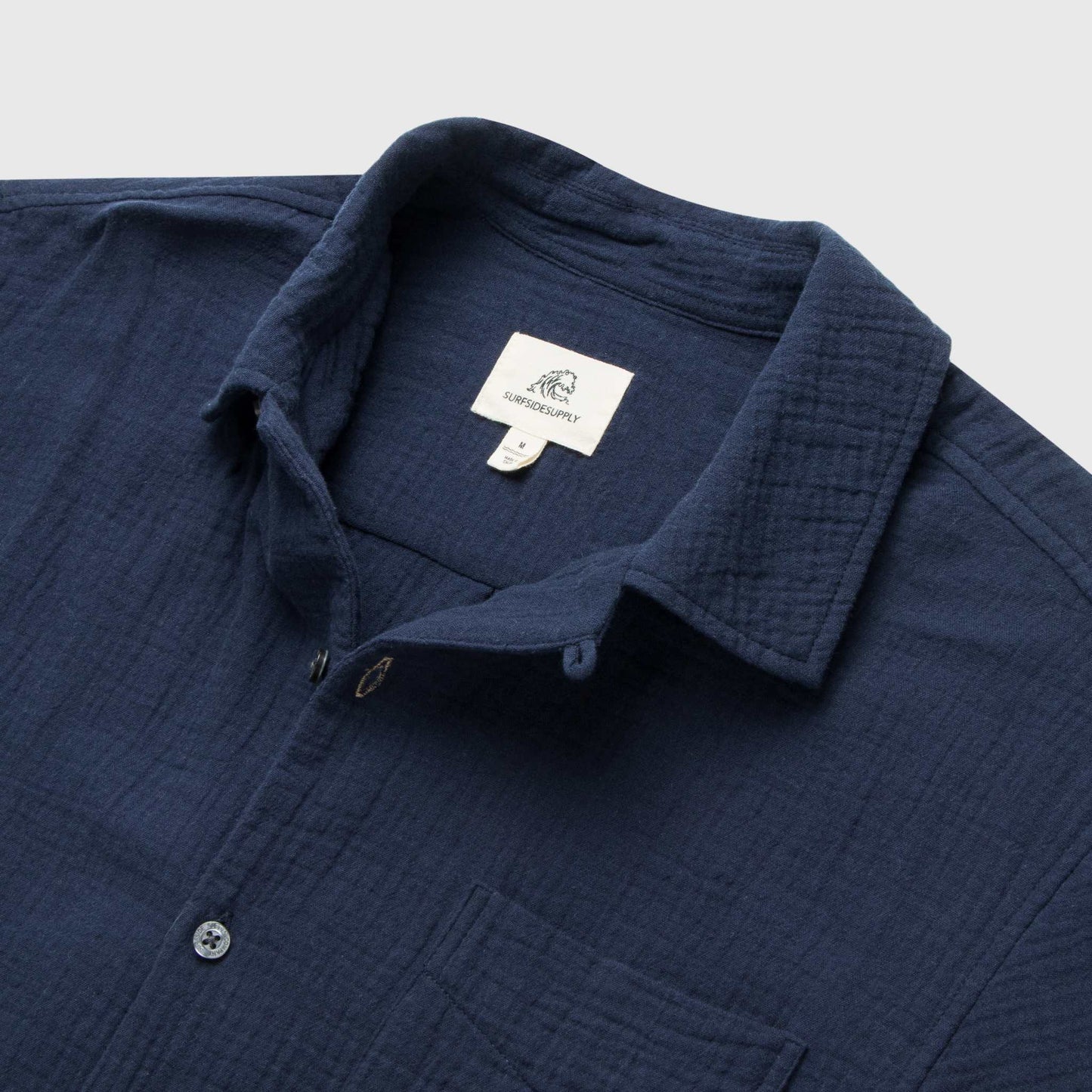 Mariner Camp Collar Shirt - Navy Blazer