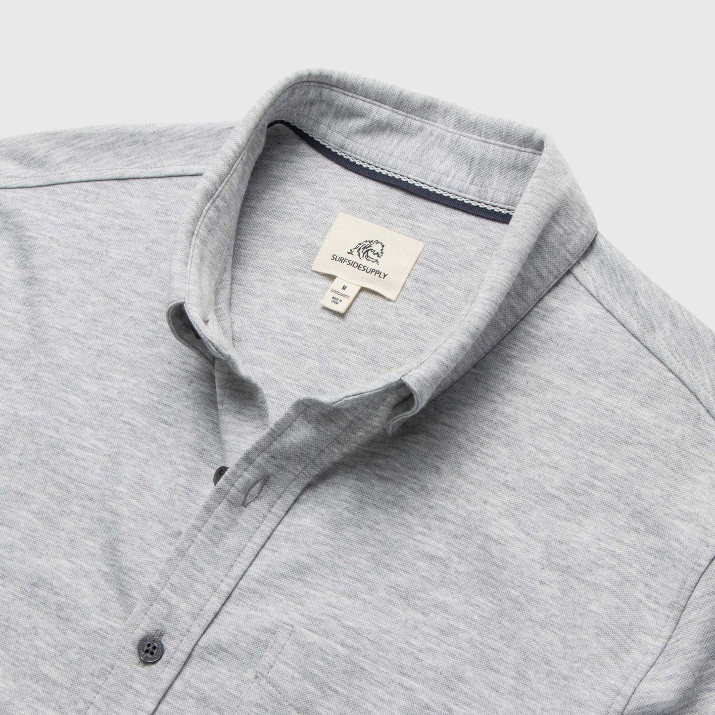 Tony Pique Knit Shirt - Heather Grey