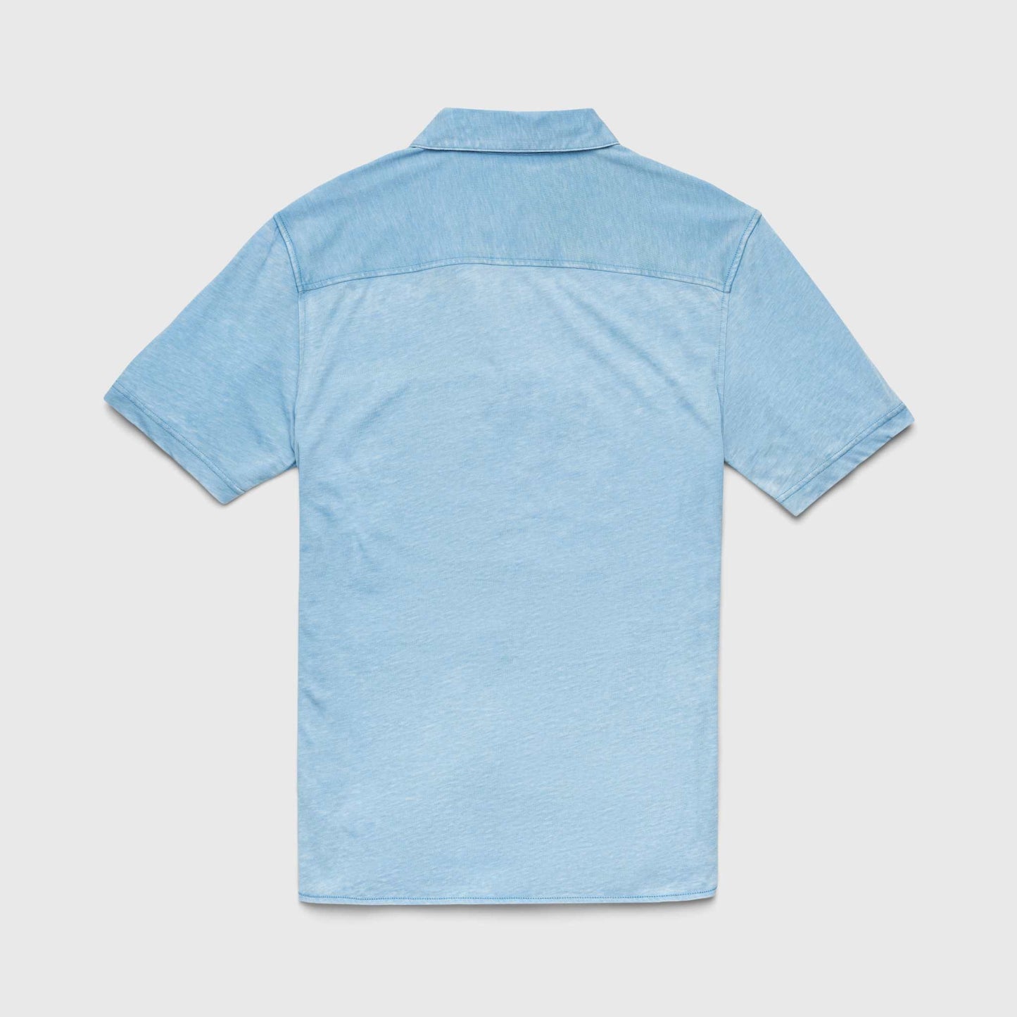 Tony Burnout Knit Shirt - Blissful Blue