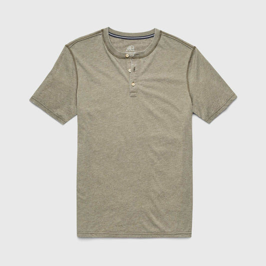 Sean Burnout Henley - Lichen Green