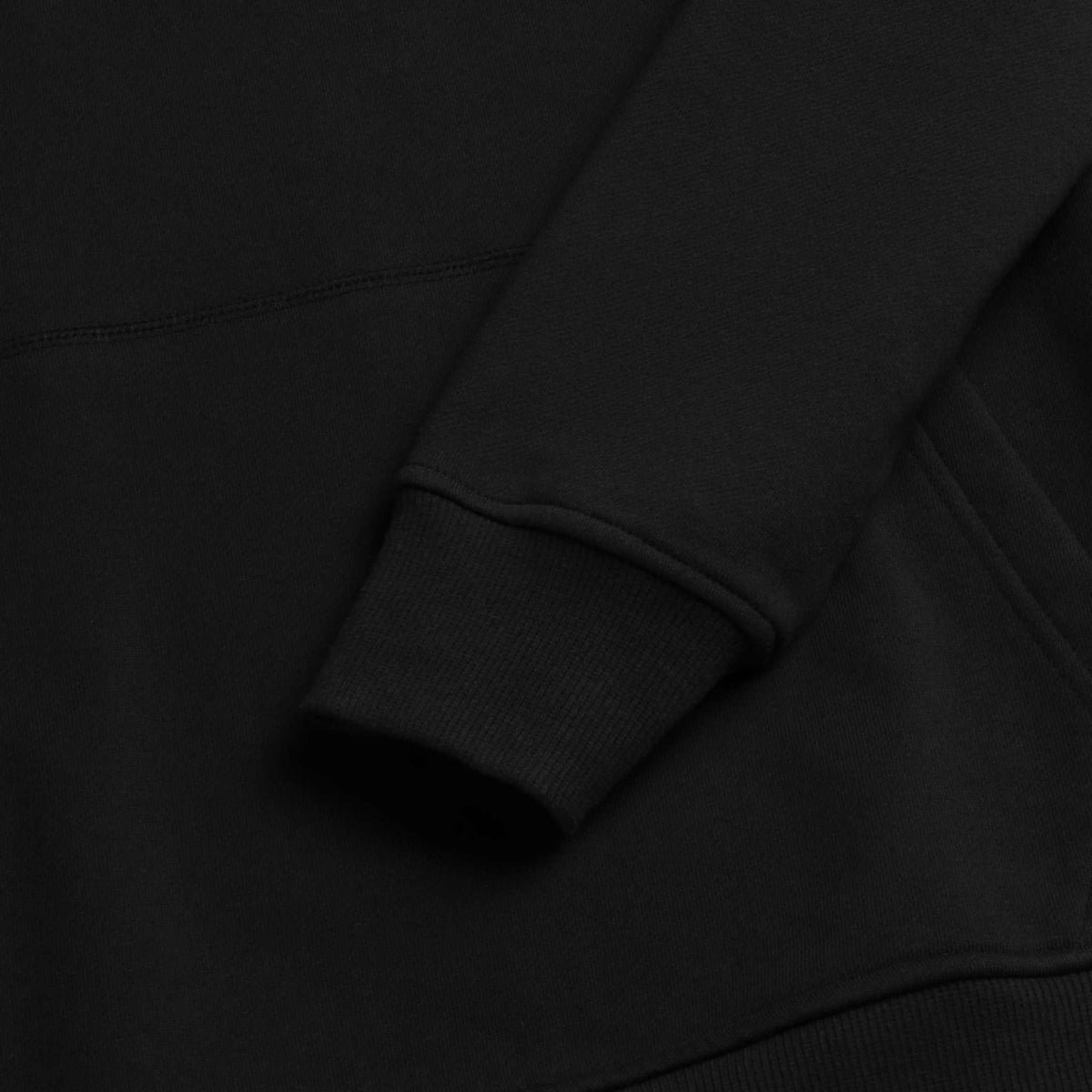 Marine French Terry Hoodie - Black