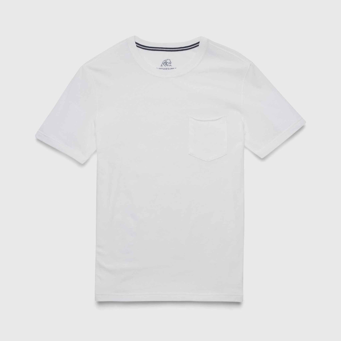 Nick Slub Pocket Tee - White