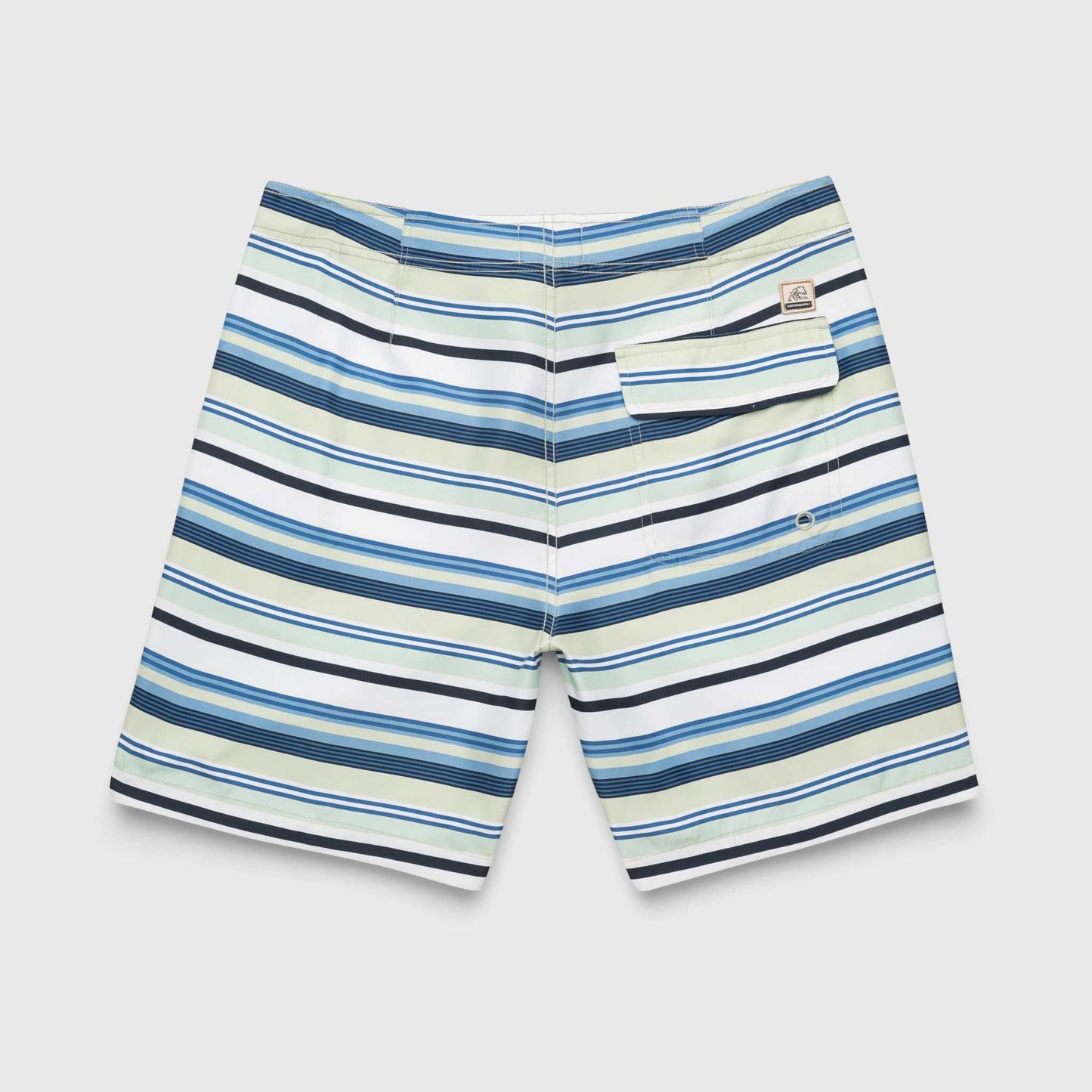 Duke 7.25” Stripe Boardshort - Green