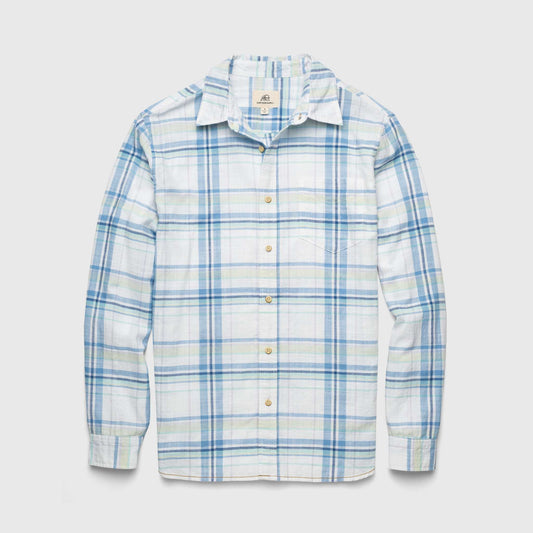 Brian Slub Plaid Shirt - White Combo