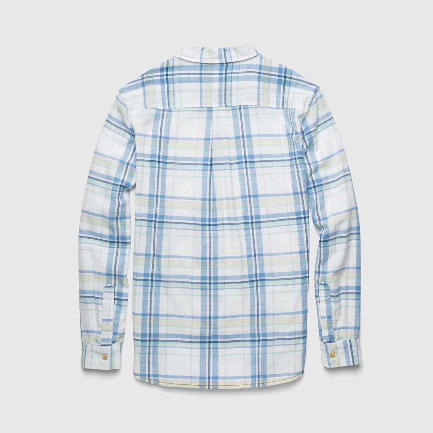 Brian Slub Plaid Shirt - White Combo