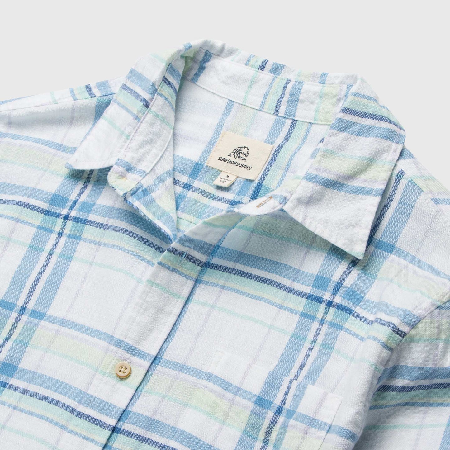 Brian Slub Plaid Shirt - White Combo