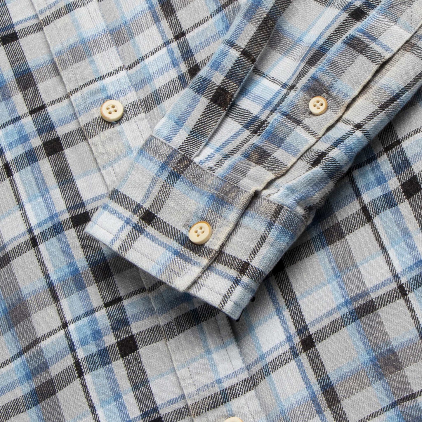 Brian Twill Plaid Shirt - Grey Combo