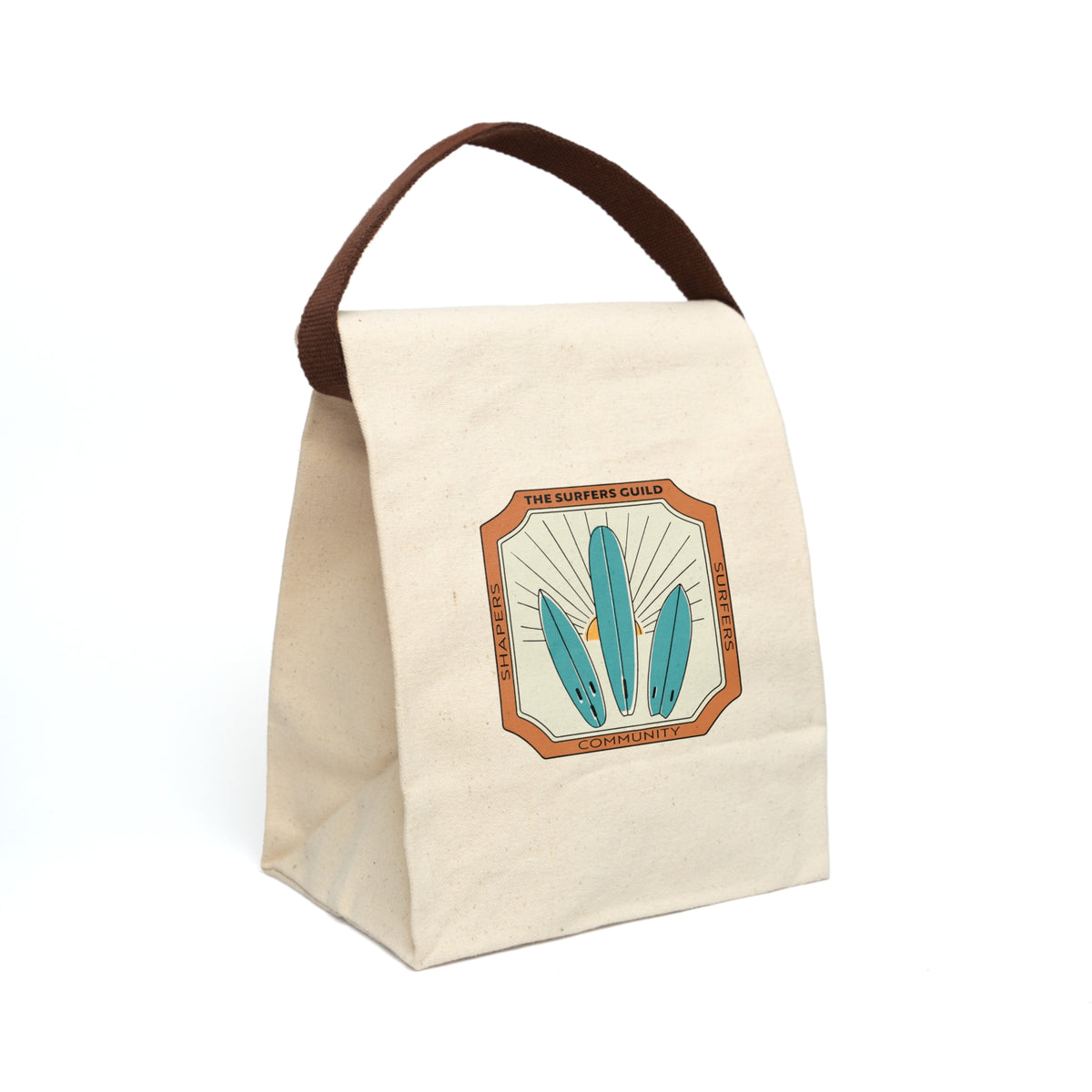 The Surfers Guild Surfboard Canvas Lunch Bag