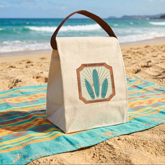 The Surfers Guild Surfboard Canvas Lunch Bag