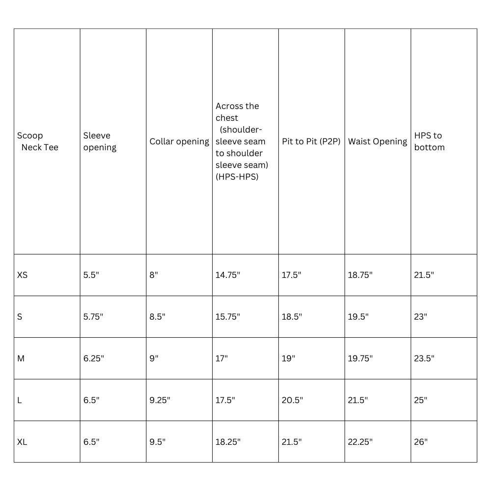 Women’s Organic Cotton Scoop Neck T-Shirt – Black