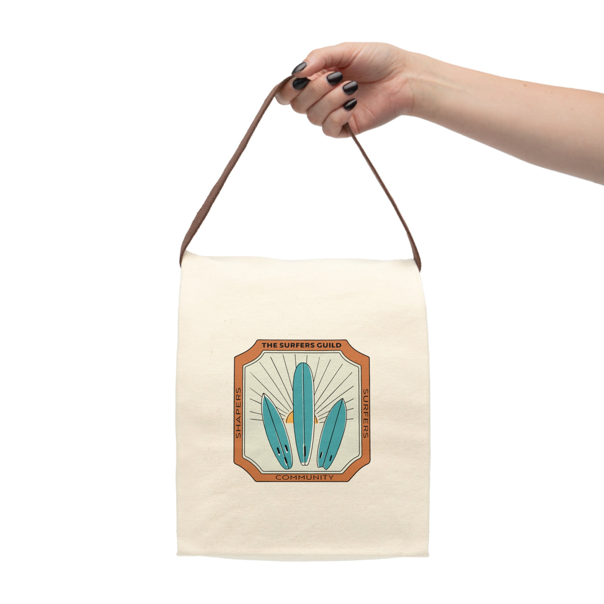 The Surfers Guild Surfboard Canvas Lunch Bag