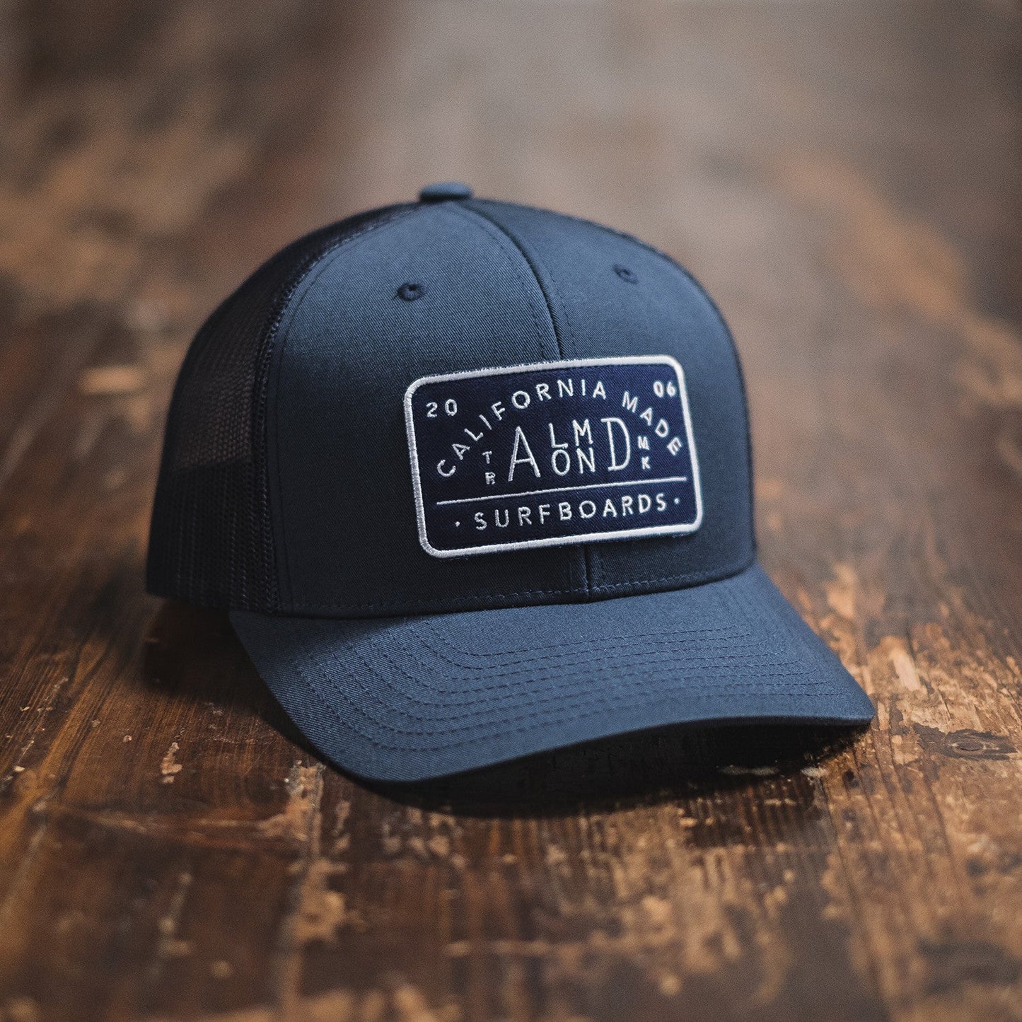 Navy Almond Trucker Hat