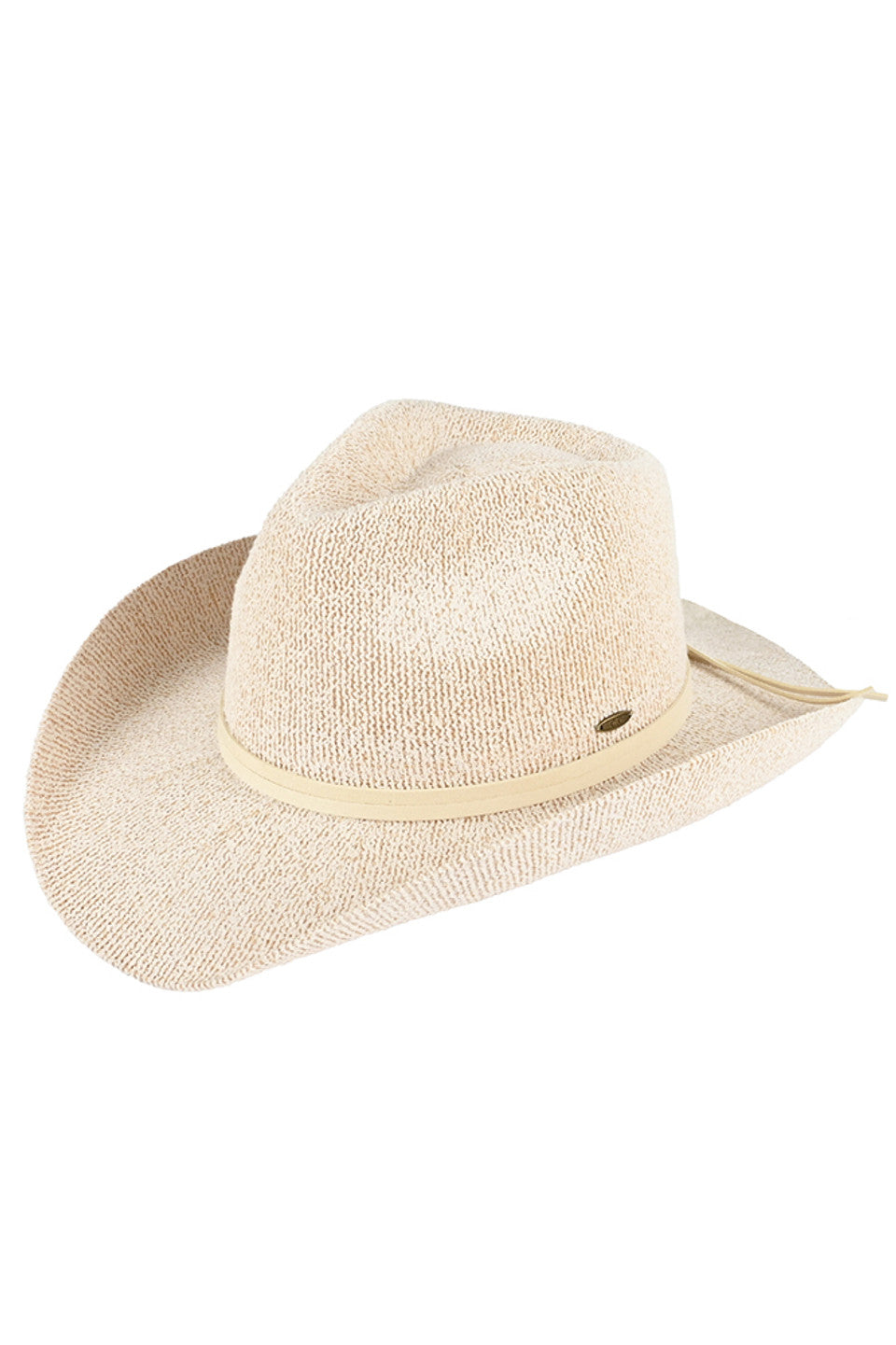 C.C Women's Terry Cloth Band Trim Cowboy Hat