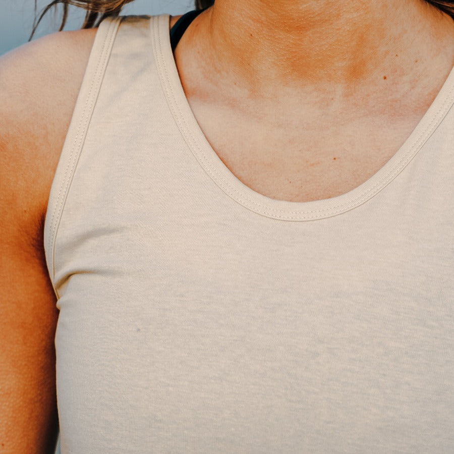 Women's Organic Cotton Tank Top - Beige