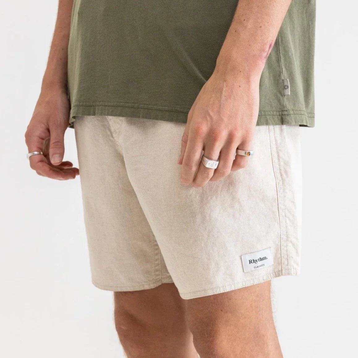 Classic Linen Jam Shorts - Sand