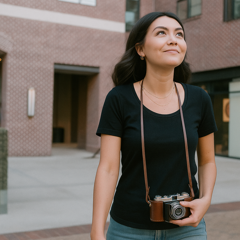 Women’s Organic Cotton Scoop Neck T-Shirt – Black