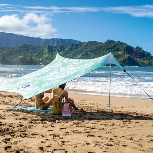 Neso 1 Beach Tent: Mint Tie Dye