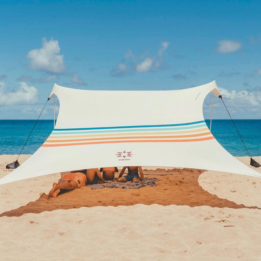 Neso Grande Beach Tent: Retro Rainbow