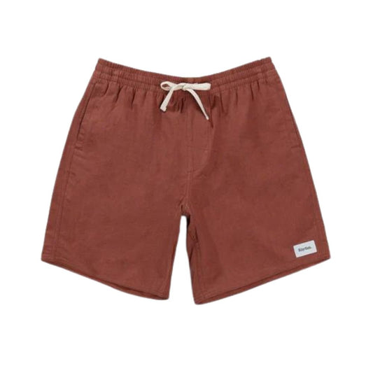 Textured Linen Jam Shorts - Clay