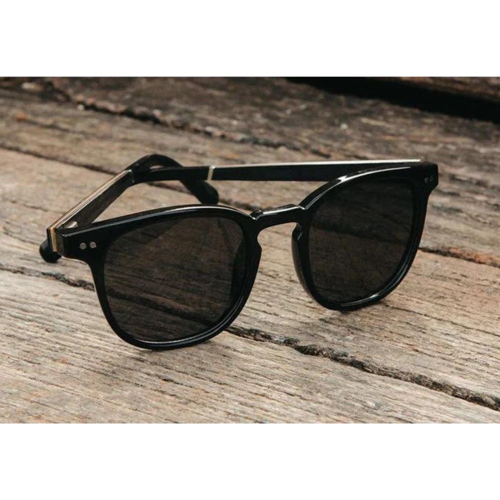 CAMP Sunglasses: Topo Black/Ebony (Grey Polarized)
