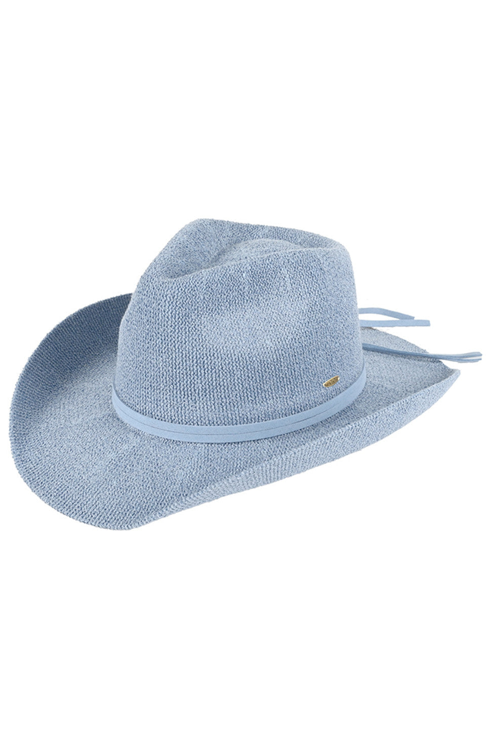 C.C Women's Terry Cloth Band Trim Cowboy Hat