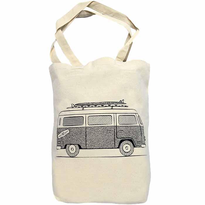 Organic Canvas Tote Bag - VW Bus