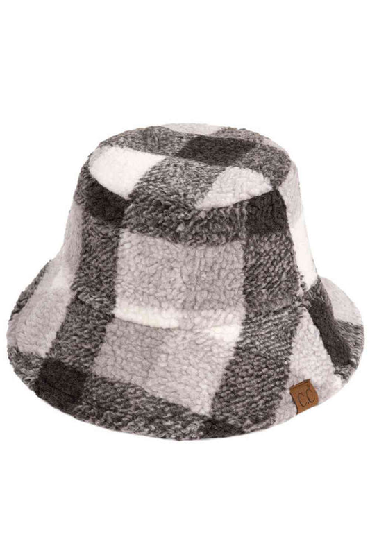 C.C Checkered Pattern Bucket Hat