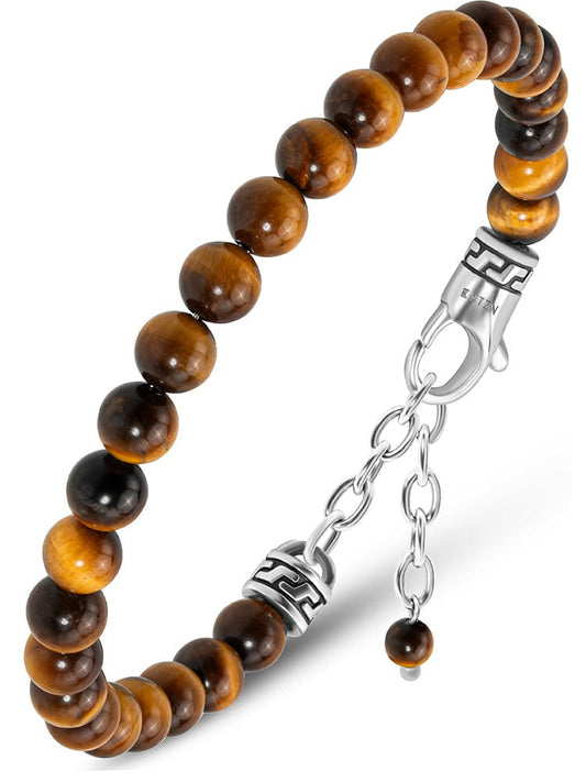 Tigers Eye Beaded Bracelet - Chain Fit