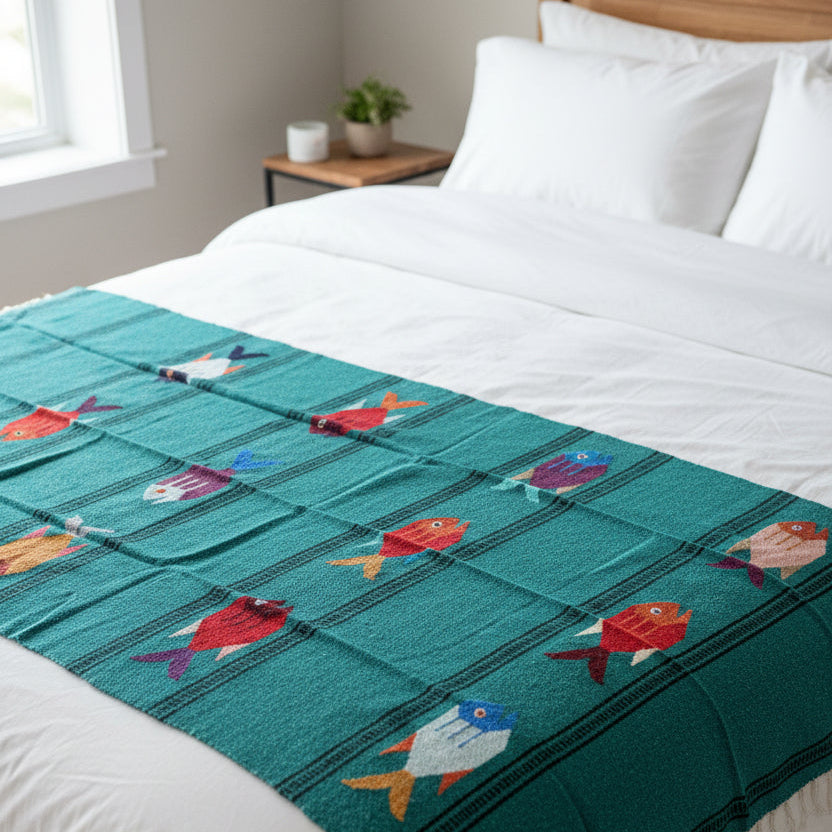 Fish Blanket | Beach Throw Blanket | Ocean Lovers