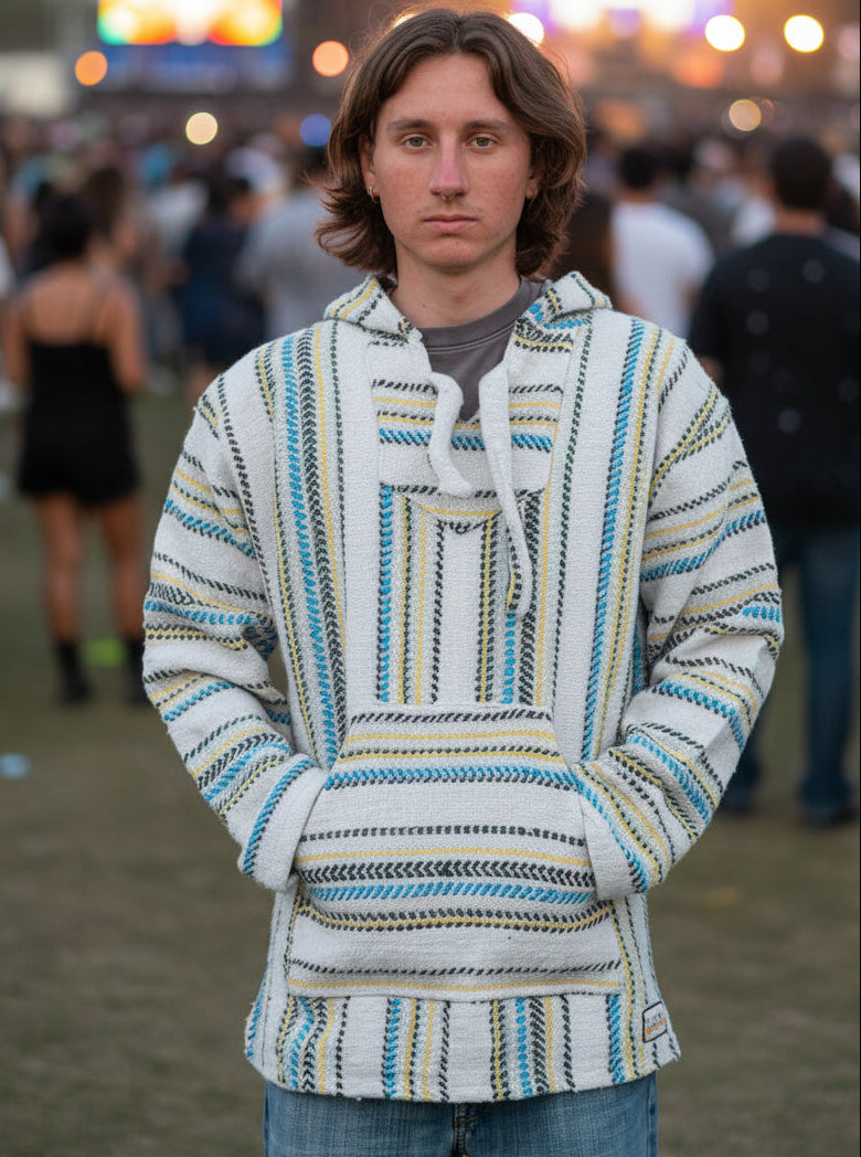 Authentic Baja Hoodie | Ultra-soft | Beige White