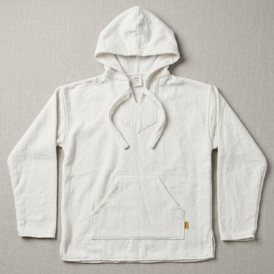 Authentic Baja Hoodie - Solid White
