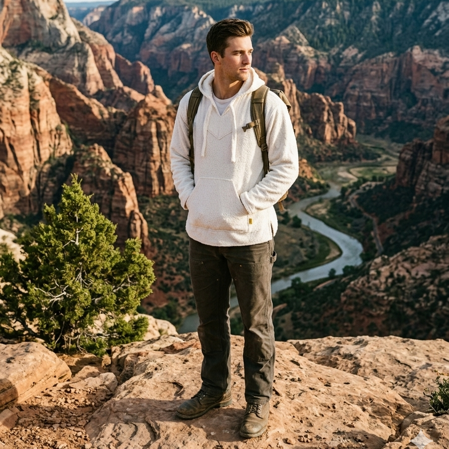 Authentic Baja Hoodie - Solid White