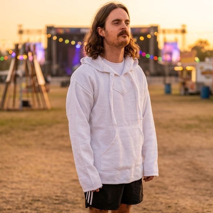 Authentic Baja Hoodie - Solid White