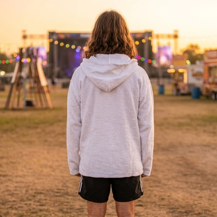 Authentic Baja Hoodie - Solid White