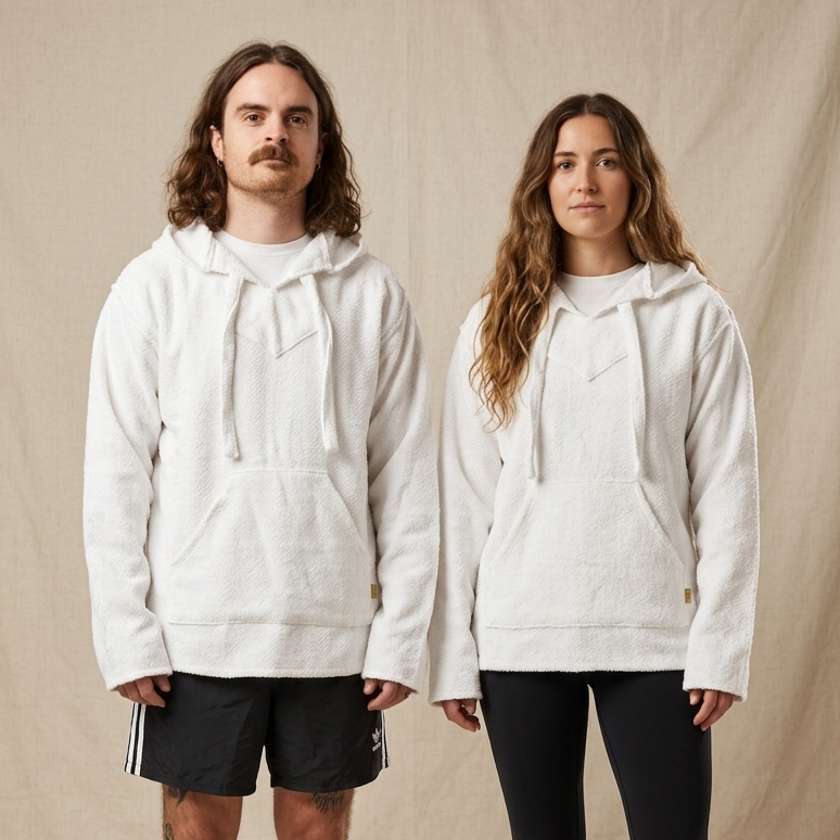Authentic Baja Hoodie - Solid White