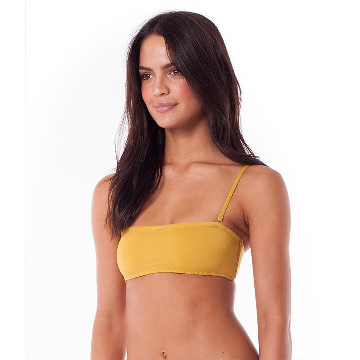 Islander Bandeau Top - Chartreuse (Size XS)