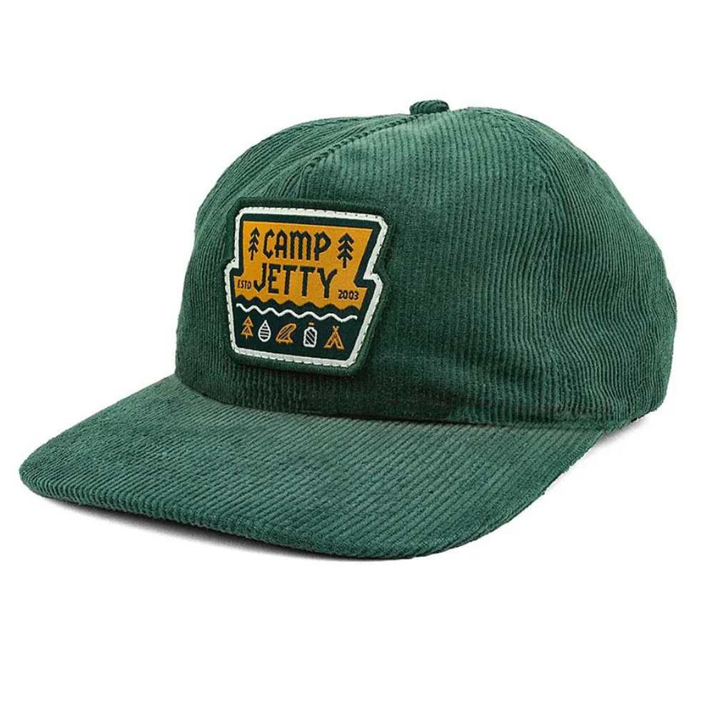 Jetty National Snapback Hat -Green Corduroy – SurfersGuild