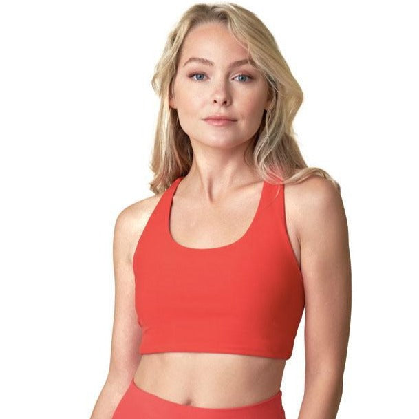 Red Yoga Top Racerback - Eco Friendly