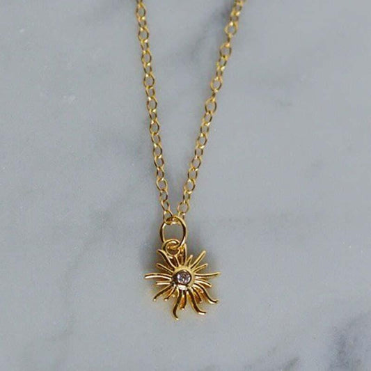 Rising Sun Charm Necklace