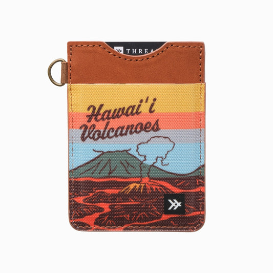 Hawaii Volcanoes - Vertical Leather Wallet