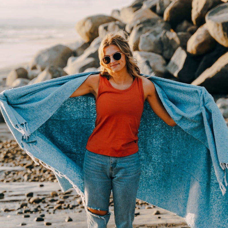 Women's Organic Cotton Tank Top - Terracotta Burnt Orange