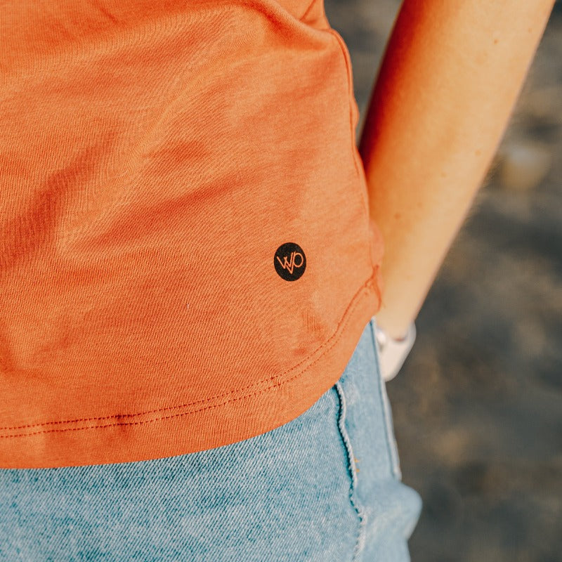 Women's Organic Cotton Tank Top - Terracotta Burnt Orange