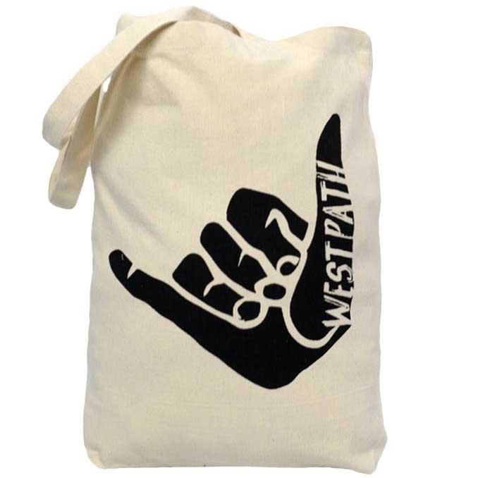 Organic Canvas Tote Bag - Shaka Hang Loose