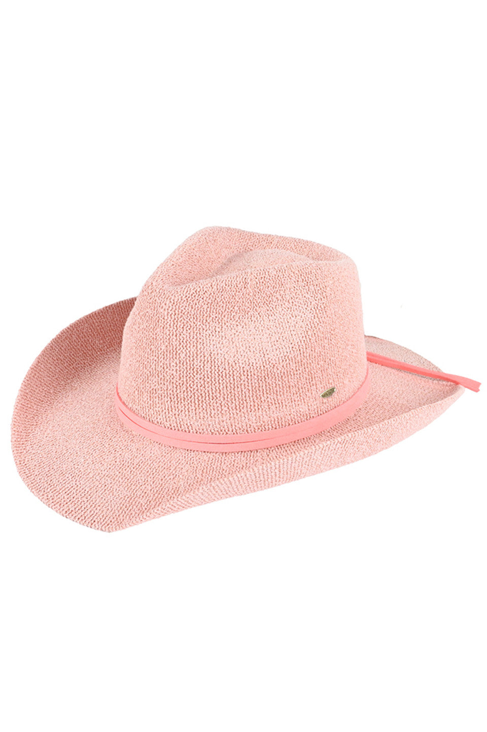 C.C Women's Terry Cloth Band Trim Cowboy Hat