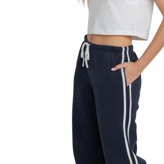 Rhythm - Mono Stripe Track Pant - Navy