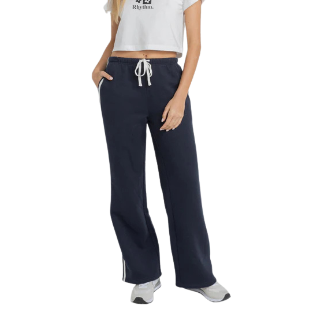 Rhythm: Women's Mono Stripe Track Pant - Navy – SurfersGuild