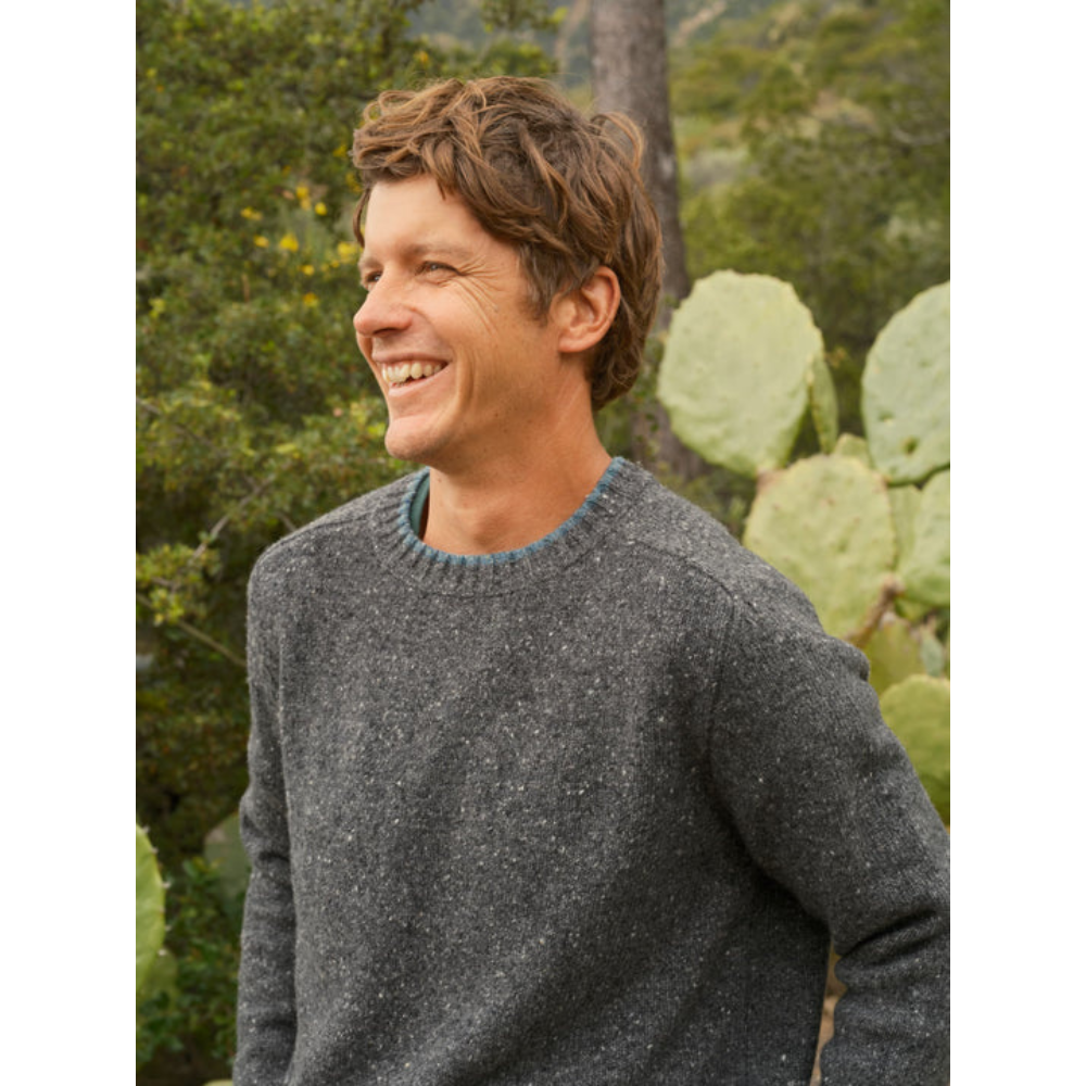 Mollusk - Men's Cambridge Sweater - Charcoal Tipped