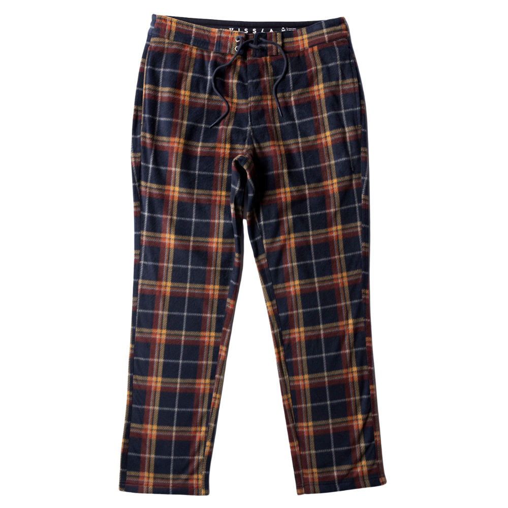 Vissla Eco-Zy Sofa Surfer Pant - Black Plaid