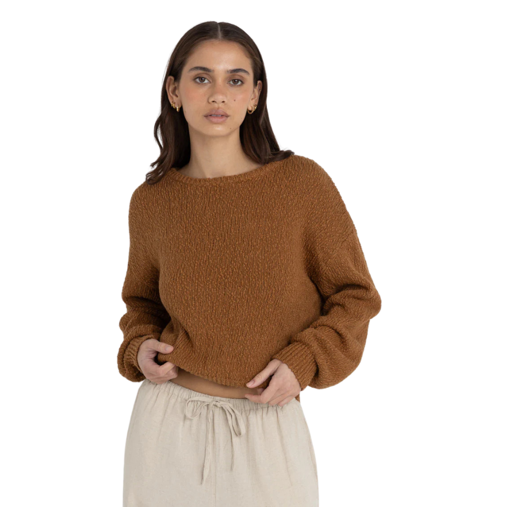 Rhythm - Hailey Boucle Knit Jumper - Coffee