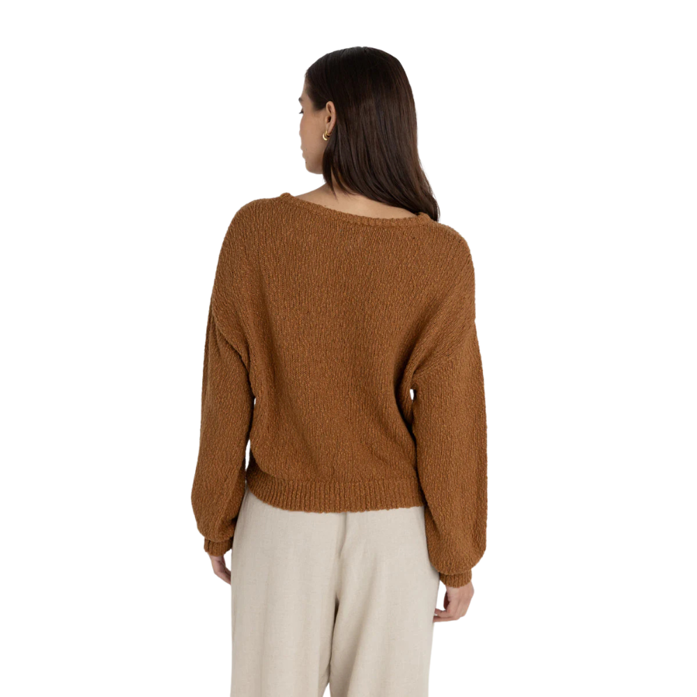 Rhythm - Hailey Boucle Knit Jumper - Coffee